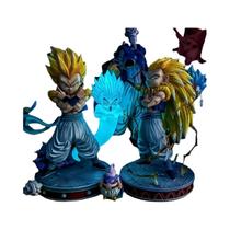 Figurinha Super Saiyan Gotenks Dragon Ball Z Modelo Ghost Squad Estátua Brinquedo Para Crianças