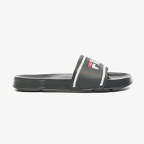 Fila Chinelo Drifter Stripes Masculino Preto/Branco/Vermelho