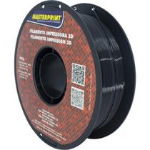 Filamento 3D PETG Preto Rolo 1KG 1.75MM - Masterprint