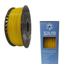 Filamento Abs Premium Amarelo 1kg 1.75mm - 3dlab