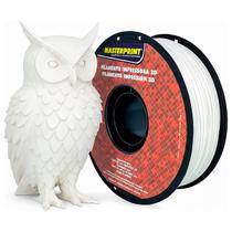 Filamento BRANCO PETG Premium 1Kg 1.75mm Masterprint para Impressão 3D FDM Alta Qualidade e Resistência Acabamento Liso