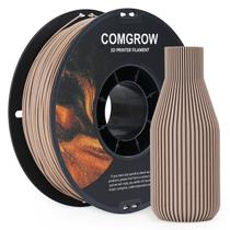 Filamento de impressão 3D Comgrow Wood 1,75 mm cinza claro 1 kg