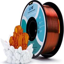 Filamento de impressão 3D ZIRO PLA 1,75 mm de caramelo translúcido 1 kg