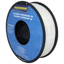 Filamento de Impressora 3D ABS Branco 1.75mm 1KG Durabilidade Rigidez e Resistente ao Calor Masterprint Filamento 3D Filamento de Impressora 3D ABS Branco 1.75mm 1KG Durabilidade Rigidez e Resistente ao Calor Masterprint Filamento 3D