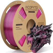 Filamento de impressora 3D AICOPYTO Dual Color Silk PLA 1,75 mm 1 kg