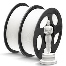 Filamento de impressora 3D ANYCUBIC PLA+ 1,75 mm 1 KG branco+branco Filamento de impressora 3D ANYCUBIC PLA+ 1,75 mm 1 KG branco+branco