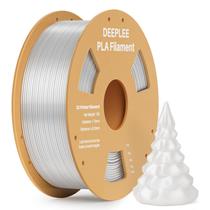 Filamento de impressora 3D Deeplee PLA 1,75 mm 1 kg transparente