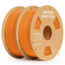 Filamento de impressora 3D DEEPLEE Rapid PLA Plus 1,75 mm laranja 1 kg Filamento de impressora 3D DEEPLEE Rapid PLA Plus 1,75 mm laranja 1 kg