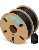 Filamento de impressora 3D DURAMIC 3D Matte PLA 1,75 mm preto 1 kg x2