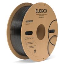 Filamento de impressora 3D ELEGOO PC 1,75 mm preto transparente 1 kg