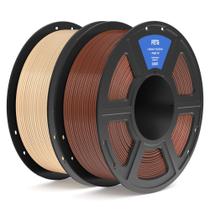 Filamento de impressora 3D ELEGOO PETG 1,75 mm marrom e bege 2 kg Filamento de impressora 3D ELEGOO PETG 1,75 mm marrom e bege 2 kg