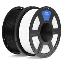 Filamento de impressora 3D ELEGOO PETG 1,75 mm preto e branco 2 kg Filamento de impressora 3D ELEGOO PETG 1,75 mm preto e branco 2 kg