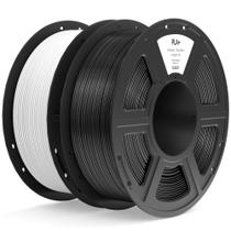 Filamento de impressora 3D ELEGOO PLA+ 1,75 mm preto e branco 2KG Filamento de impressora 3D ELEGOO PLA+ 1,75 mm preto e branco 2KG