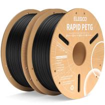 Filamento de impressora 3D ELEGOO Rapid PETG 1,75 mm preto 2 kg Filamento de impressora 3D ELEGOO Rapid PETG 1,75 mm preto 2 kg