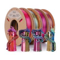 Filamento de impressora 3D ERYONE Silk Tricolor Coextrusion PLA 1,75 mm Filamento de impressora 3D ERYONE Silk Tricolor Coextrusion PLA 1,75 mm