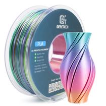 Filamento de impressora 3D Geeetech Silk Rainbow PLA 1,75 mm 1 kg Filamento de impressora 3D Geeetech Silk Rainbow PLA 1,75 mm 1 kg