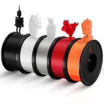 Filamento de impressora 3D Haosegd PLA 1,75 mm Pacote de 5 cores 250g Filamento de impressora 3D Haosegd PLA 1,75 mm Pacote de 5 cores 250g