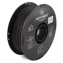 Filamento de impressora 3D HATCHBOX PLA 1,75 mm preto, bobina de 1 kg