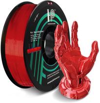 Filamento de impressora 3D HP3DF PLA Silk Red 1,75 mm 1 kg