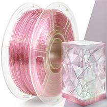 Filamento de impressora 3D IEMAI PETG 1,75 mm 1 kg Glitter Clear Pink Filamento de impressora 3D IEMAI PETG 1,75 mm 1 kg Glitter Clear Pink