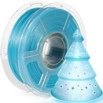 Filamento de impressora 3D IsanMate Clear PLA azul transparente 1,75 mm