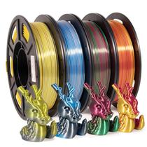 Filamento de impressora 3D IsanMate PLA 1,75 mm de seda 250 g x 4 pacotes