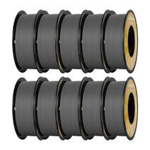 Filamento de impressora 3D Kingroon Matte PLA 1,75 mm 10 kg cinza