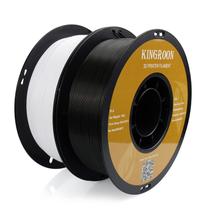 Filamento de impressora 3D Kingroon PLA 1,75 mm 2 kg branco+preto