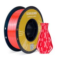 Filamento de impressora 3D Kingroon Silk PLA 1,75 mm 1 kg vermelho Filamento de impressora 3D Kingroon Silk PLA 1,75 mm 1 kg vermelho