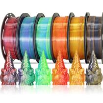 Filamento de impressora 3D MIKA3D bicolor de seda de duas cores PLA 1,75 mm Filamento de impressora 3D MIKA3D bicolor de seda de duas cores PLA 1,75 mm