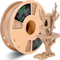 Filamento de impressora 3D OVV3D Wood PLA 1,75 mm Madeira de carvalho branca 1 kg