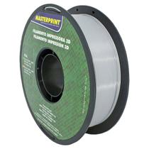 Filamento de Impressora 3D PLA Cinza 1.75mm 1KG Fio Flexível Cor Brilhante Textura Macia Masterprint Filamento 3D