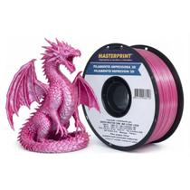 Filamento de Impressora 3D PLA Silk Vermelho Púrpura 1.75mm 1KG Cor Brilhante Textura Macia Masterprint Filamento 3D