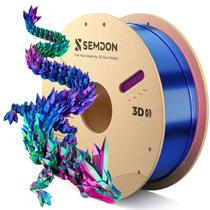 Filamento de impressora 3D Semdon PLA 1,75 mm Tricolor Rainbow 1 kg Filamento de impressora 3D Semdon PLA 1,75 mm Tricolor Rainbow 1 kg
