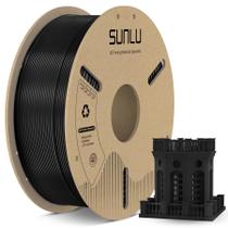 Filamento de impressora 3D SUNLU PETG 1,75 mm 0,02 mm 1 KG (preto)
