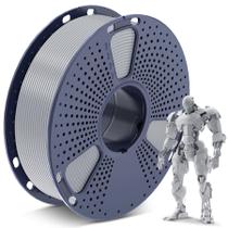 Filamento de impressora 3D SUNLU PLA 1,75 mm prata 1 kg