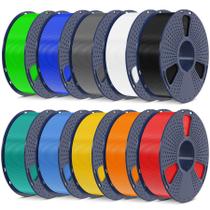 Filamento de impressora 3D SUNLU PLA Plus 10 kg 1,75 mm 10 cores