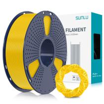 Filamento de impressora 3D SUNLU PLA Plus 1,75 mm 1 kg amarelo puro