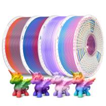Filamento de impressora 3D SUNLU Rainbow PLA 1,75 mm 0,02 mm 4 kg Filamento de impressora 3D SUNLU Rainbow PLA 1,75 mm 0,02 mm 4 kg