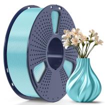 Filamento de impressora 3D SUNLU TPU-Silk 1,75 mm 98A 1 kg azul pálido