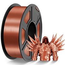 Filamento de impressora 3D TECBEARS Silk PLA 1,75 mm 1 kg de cobre vermelho