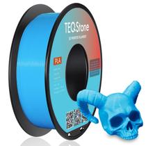 Filamento de impressora 3D TeqStone PLA 1,75 mm Ciano 1 kg