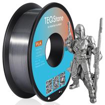 Filamento de impressora 3D TeqStone Silk PLA 1,75 mm prata 1 kg