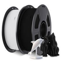 Filamento de impressora 3D UJOYBIO PLA+ 1,75 mm 2 kg preto+branco jade