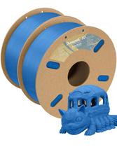 Filamento DURAMIC 3D PLA+ 1,75 mm 2 kg azul, pacote com 2 unidades com bobina