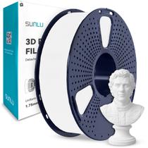 Filamento Impressão 3D Pla Matte Branco 1,75mm 1kg Sunlu