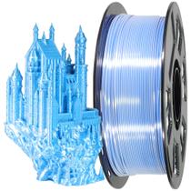Filamento MIKA3D de duas cores 3D de seda azul safira branco PLA 1,75 mm Filamento MIKA3D de duas cores 3D de seda azul safira branco PLA 1,75 mm