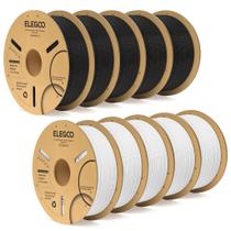 Filamento para Impressora 3D ELEGOO PLA Plus 10kg Preto Branco
