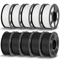 Filamento para impressora 3D JAYO PLA 1,75 mm, 11 kg, pacote com 10