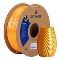 Filamento para impressora 3D JUSTMAKER PLA Silk 1,75 mm 1 kg de ouro Filamento para impressora 3D JUSTMAKER PLA Silk 1,75 mm 1 kg de ouro